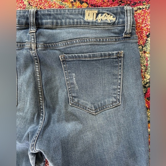 Kut from the Kloth | Women’s medium blue slightly distressed ankle jeans, sz 14 - Picture 12 of 16
